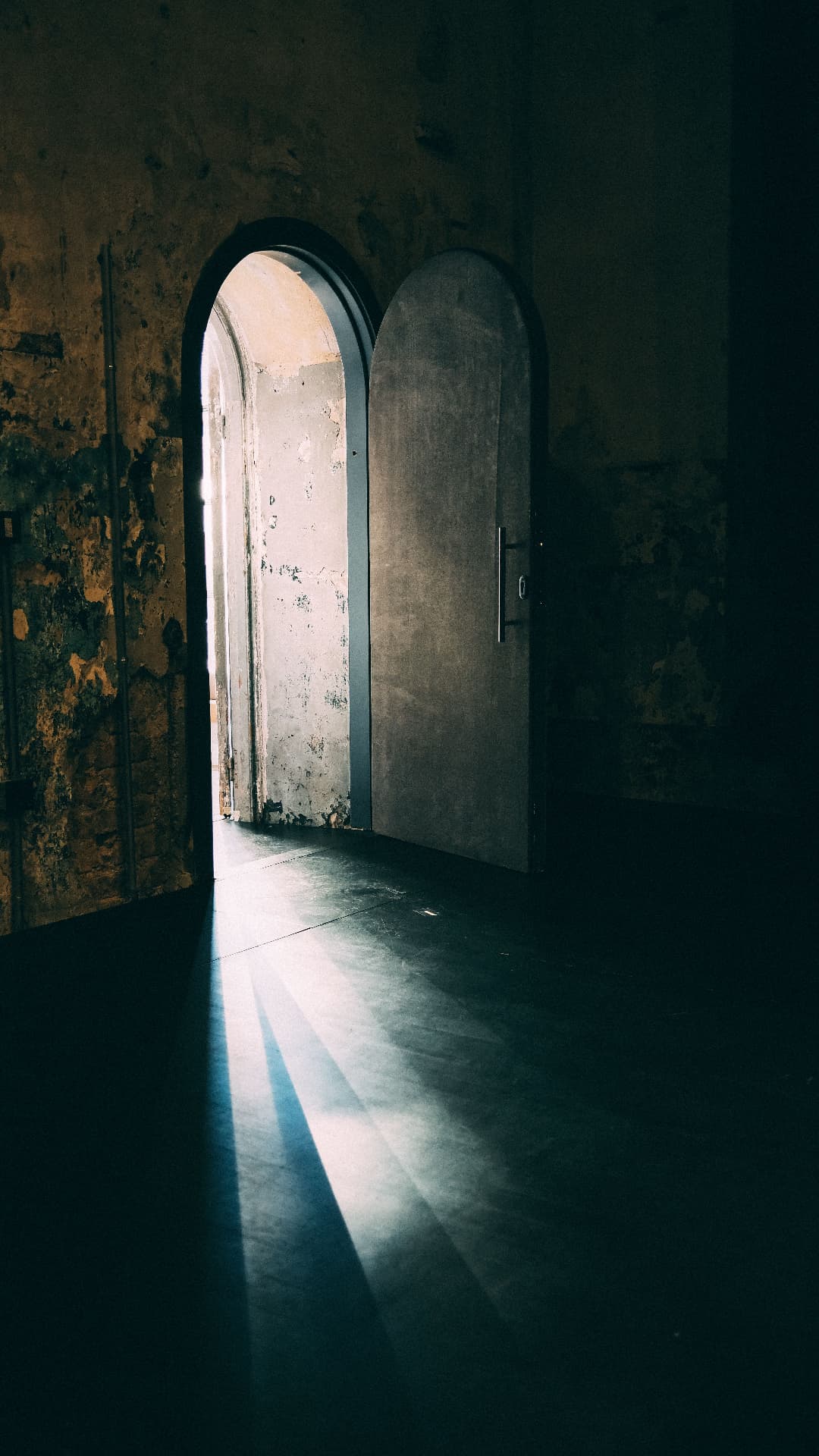 An arched doorway opening into light --- a threshold, symbolising the journey through the House 137 programme